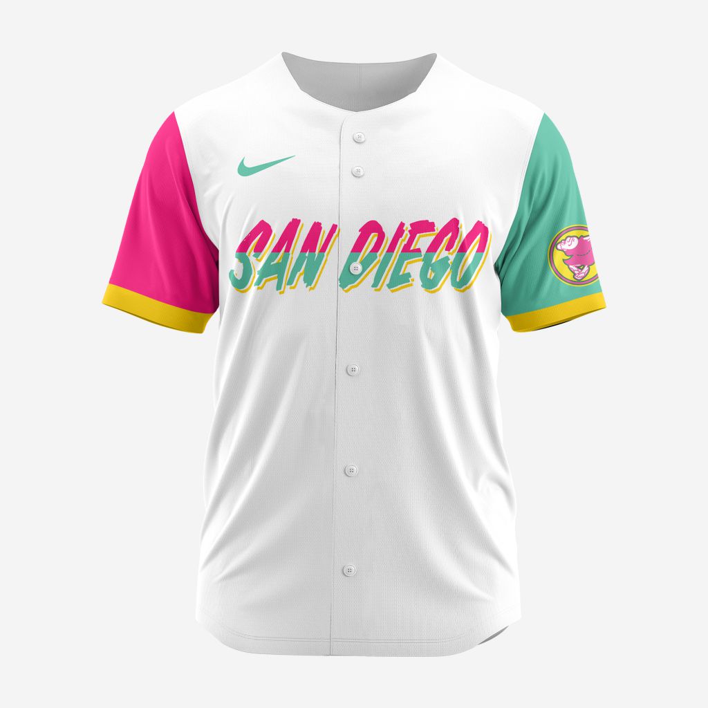 MLB San Diego Padres Personalized 2024 City Connect Baseball Jersey Design - SDP03