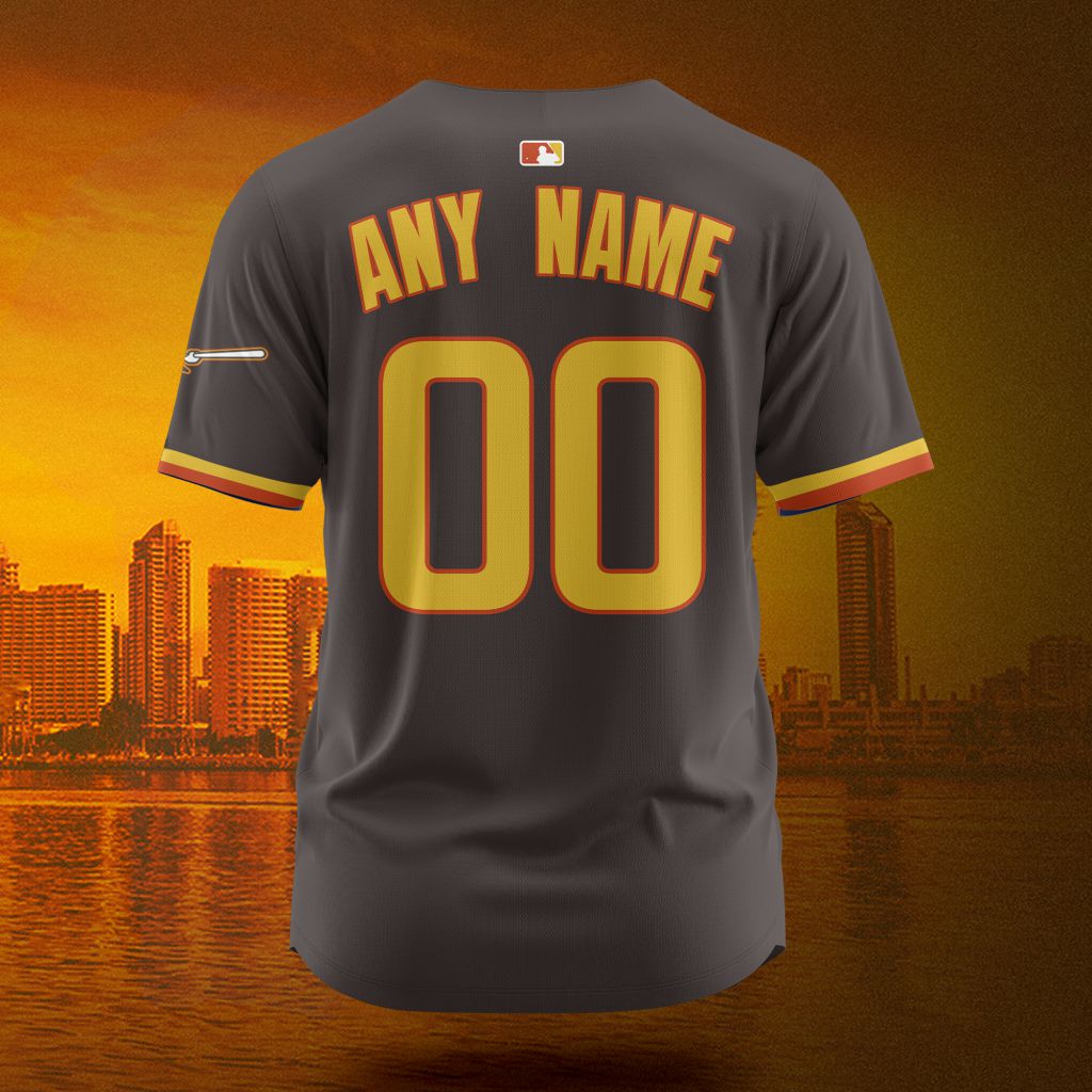 MLB San Diego Padres Personalized City Connect Concept Design Baseball Jersey - SDP013