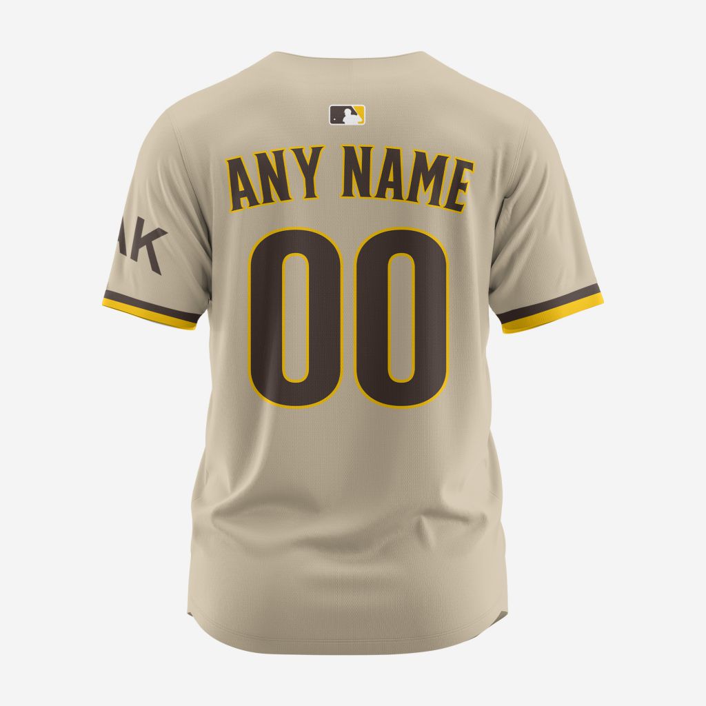 MLB San Diego Padres Personalized Reverse Retro Concept Design Baseball Jersey - SDP026