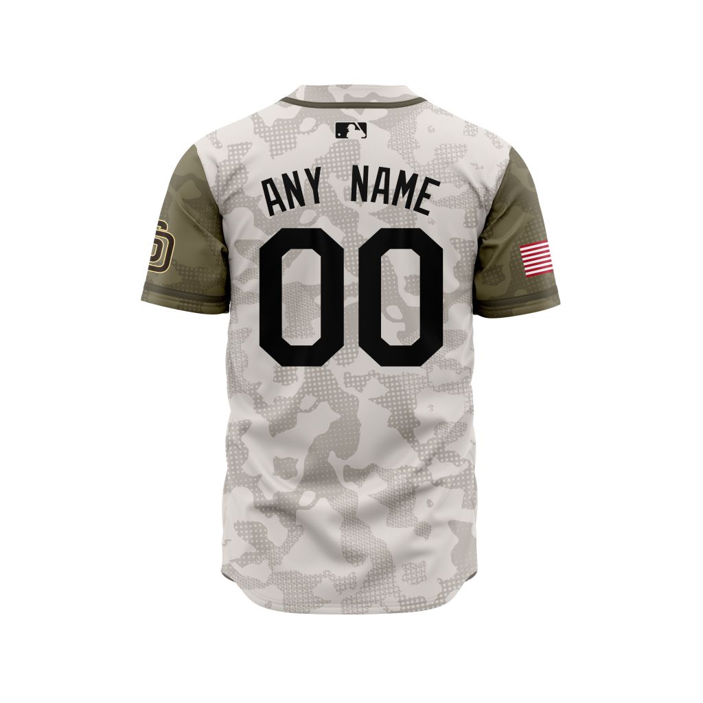 MLB San Diego Padres Special Armed Forces Day Design Baseball Jersey - SDP028