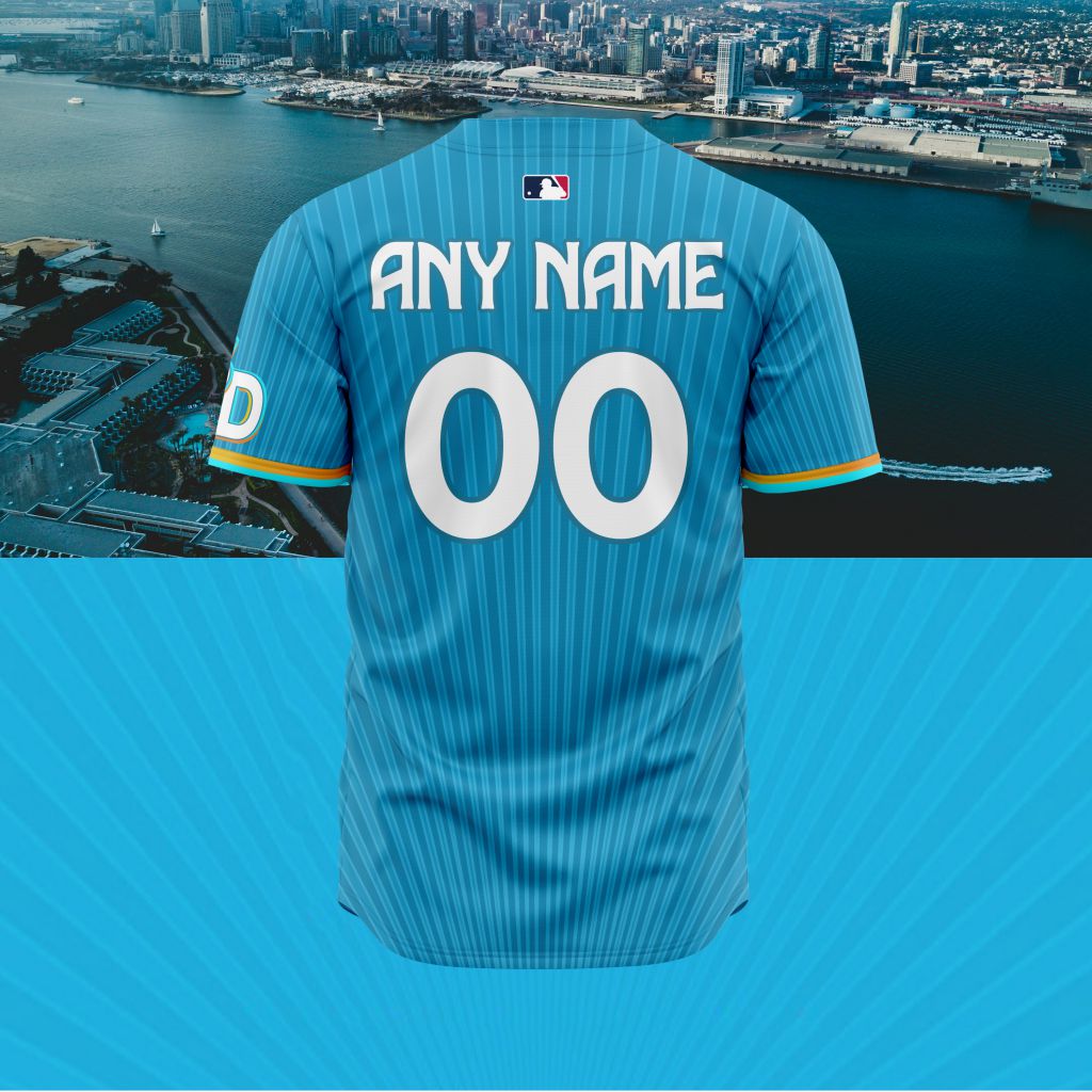 MLB San Diego Padres Special City Connect Design Baseball Jersey - SDP035