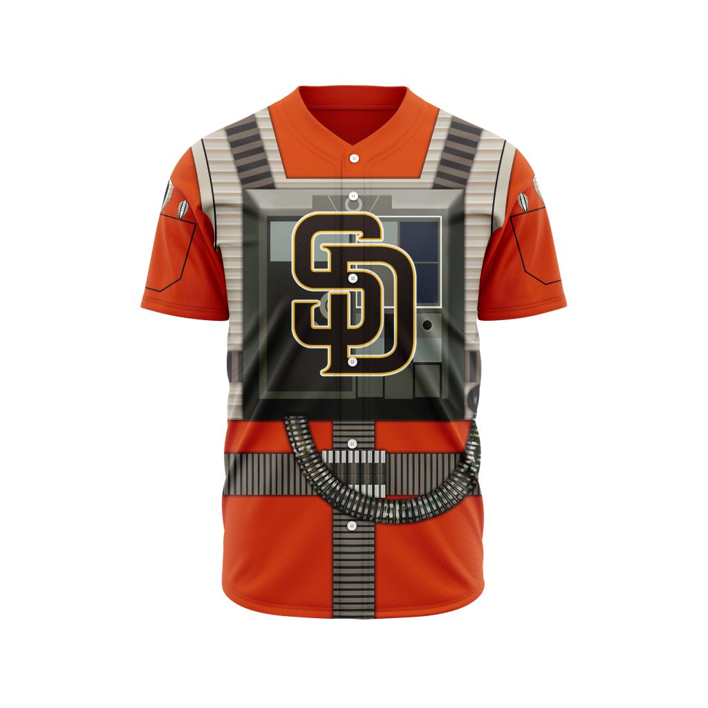 MLB San Diego Padres Special Star Wars Rebel Pilot Design Baseball Jersey - SDP061