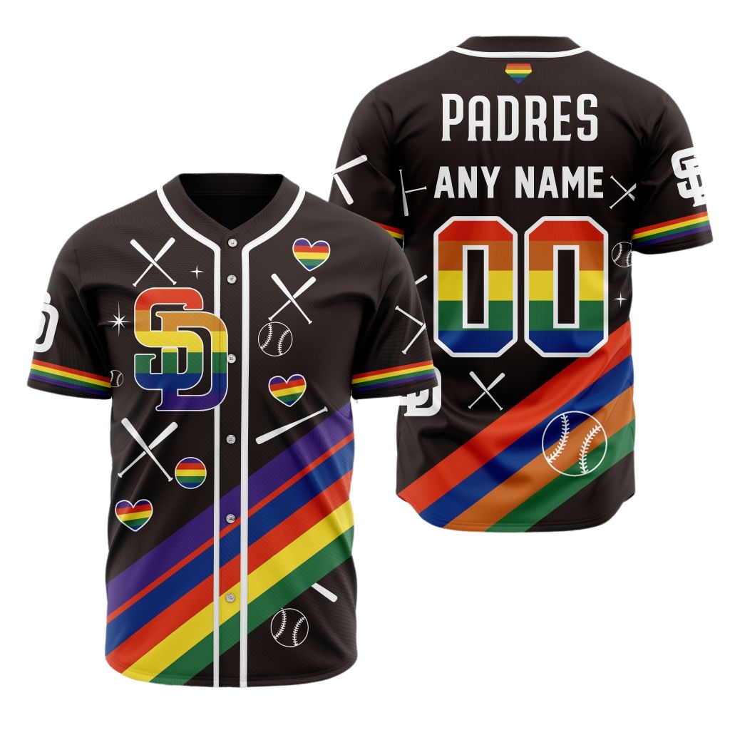 Premium MLB San Diego Padres Pride Heritage Baseball Jersey - SDP0101