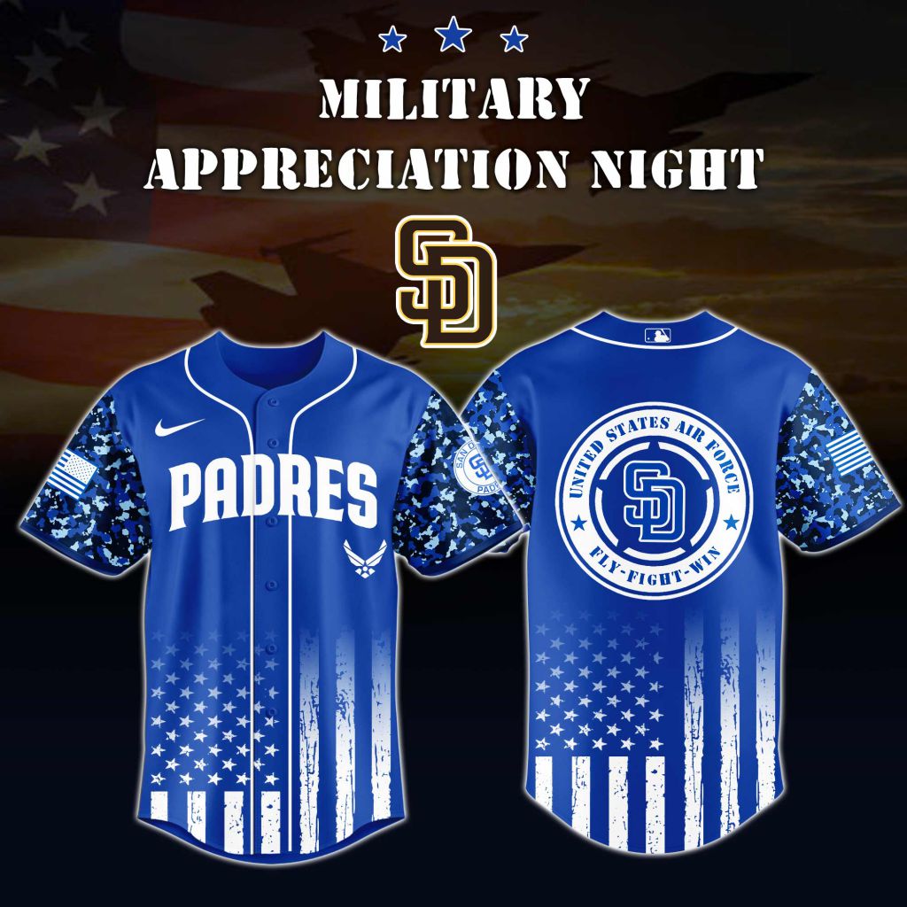 Premium MLB San Diego Padres Air Force Military Appreciation Baseball Jersey - SDP083
