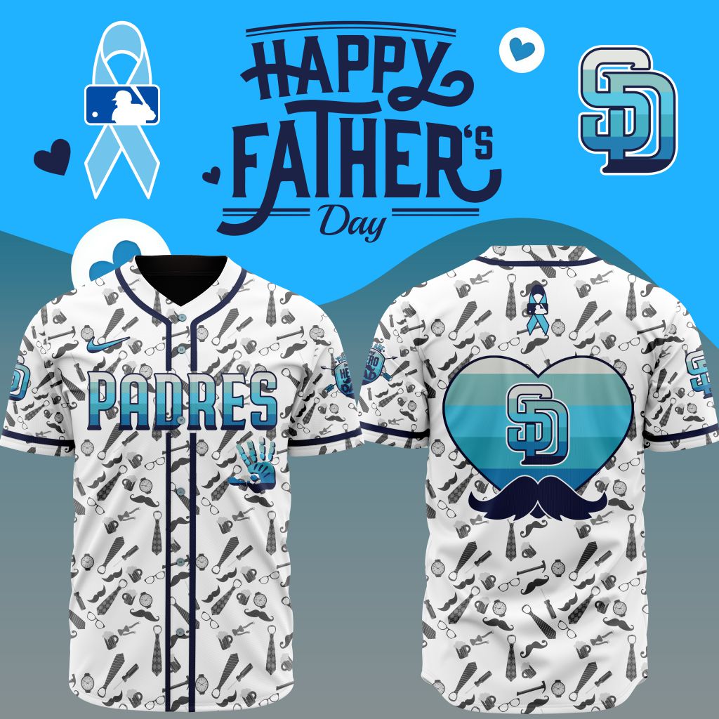 Premium MLB San Diego Padres Happy Father’s Day Baseball Jersey - SDP089