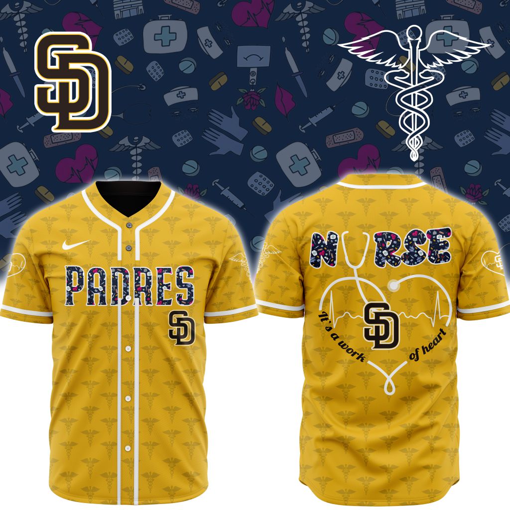 Premium MLB San Diego Padres Happy International Nurses Day Baseball Jersey - SDP091