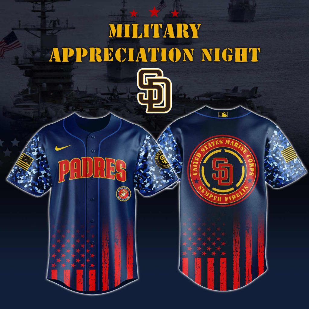 Premium MLB San Diego Padres Marine Corps Military Appreciation Baseball Jersey - SDP095