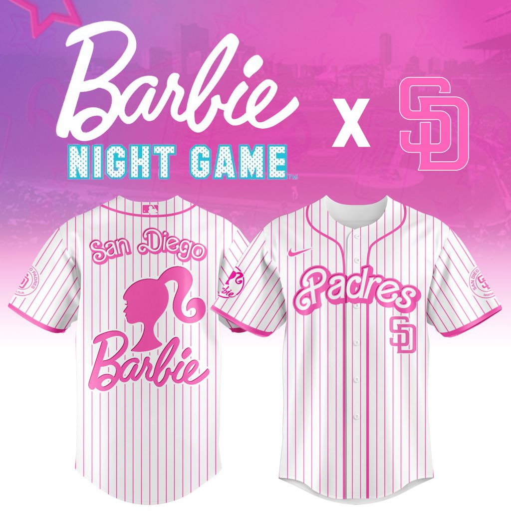 Premium MLB San Diego Padres X Barbie Baseball Jersey - SDP0106