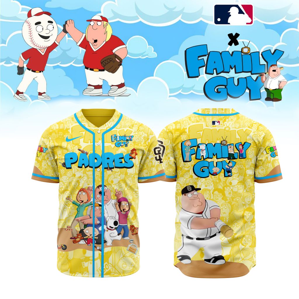Premium MLB San Diego Padres X Family Guy Baseball Jersey - SDP0110