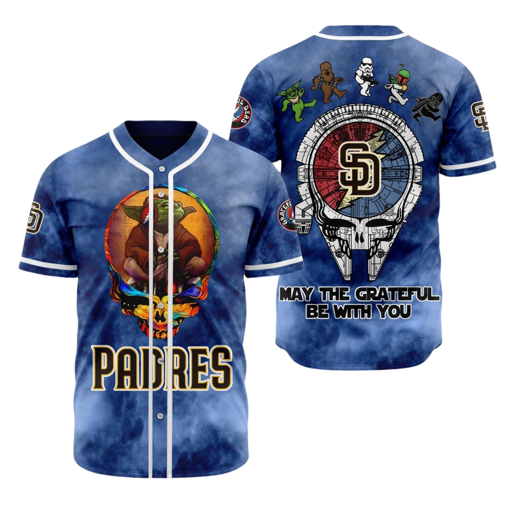 Premium MLB San Diego Padres X Grateful Dead Baseball Jersey - SDP0112