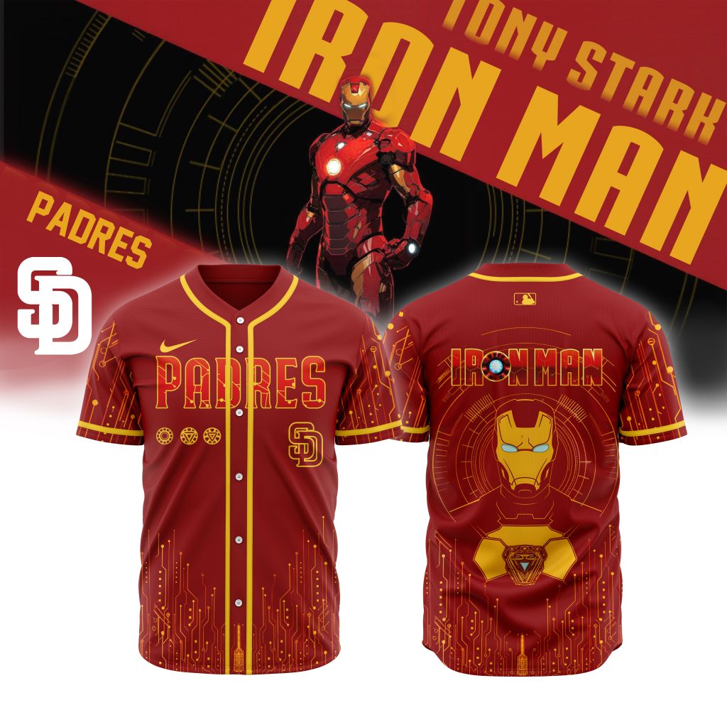 Premium MLB San Diego Padres X Iron Man Baseball Jersey - SDP0115