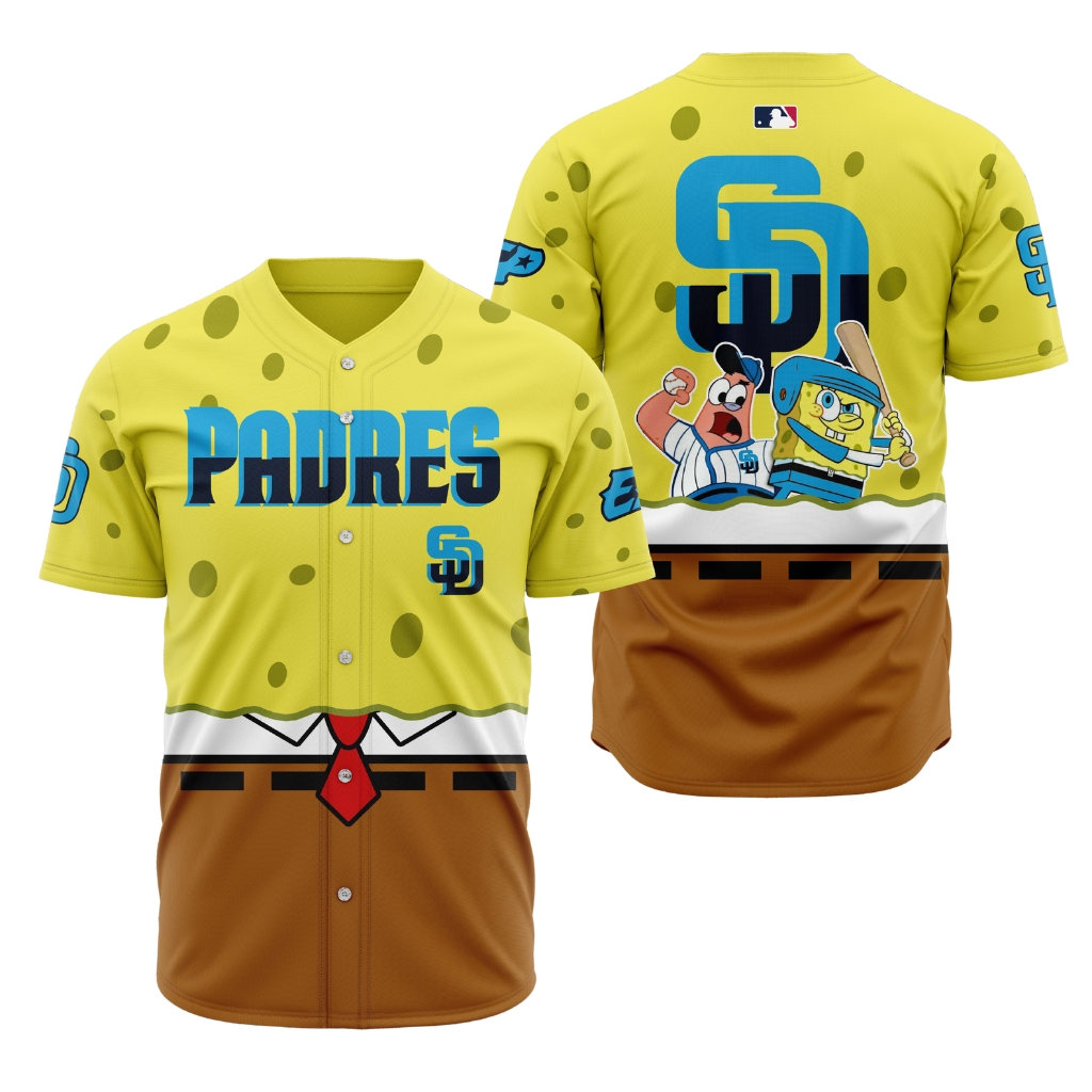 Premium MLB San Diego Padres X SpongeBob SquarePants Jersey - SDP0123