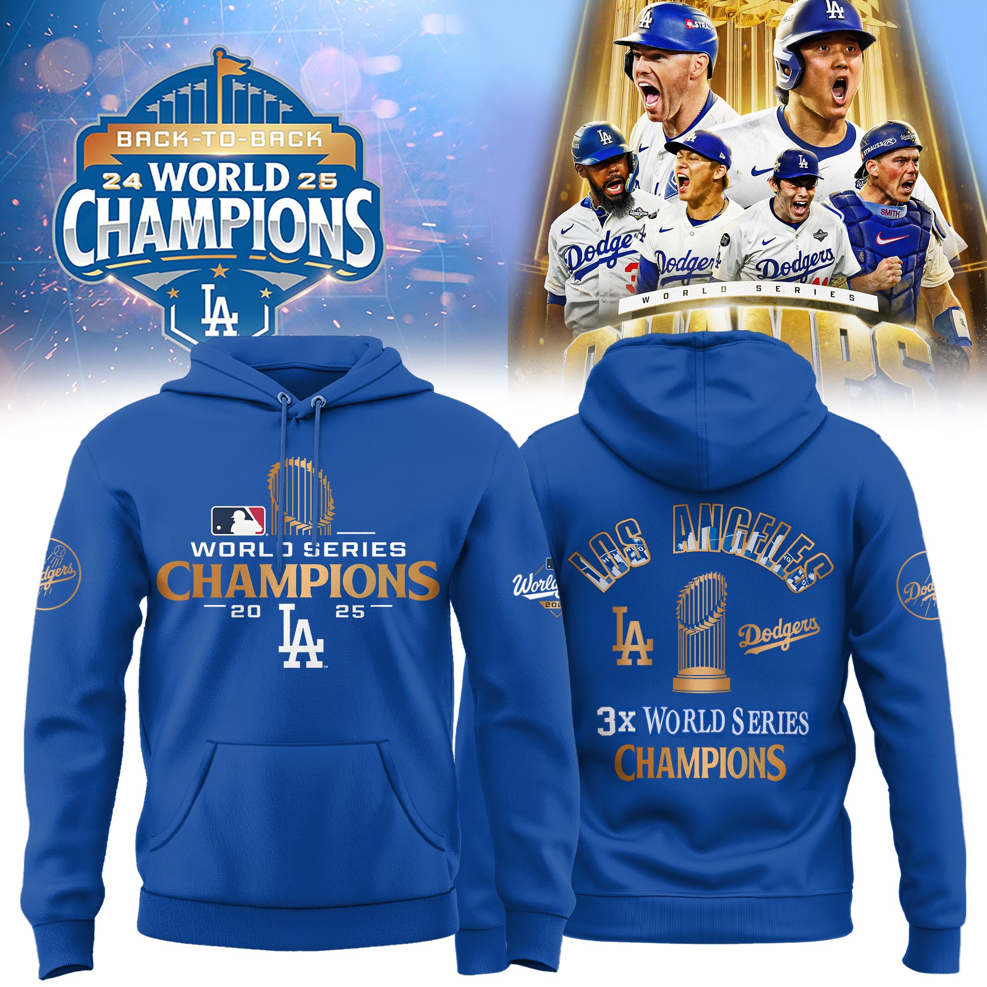 Los Angeles Dodgers 2025 World Series Champions - RP013