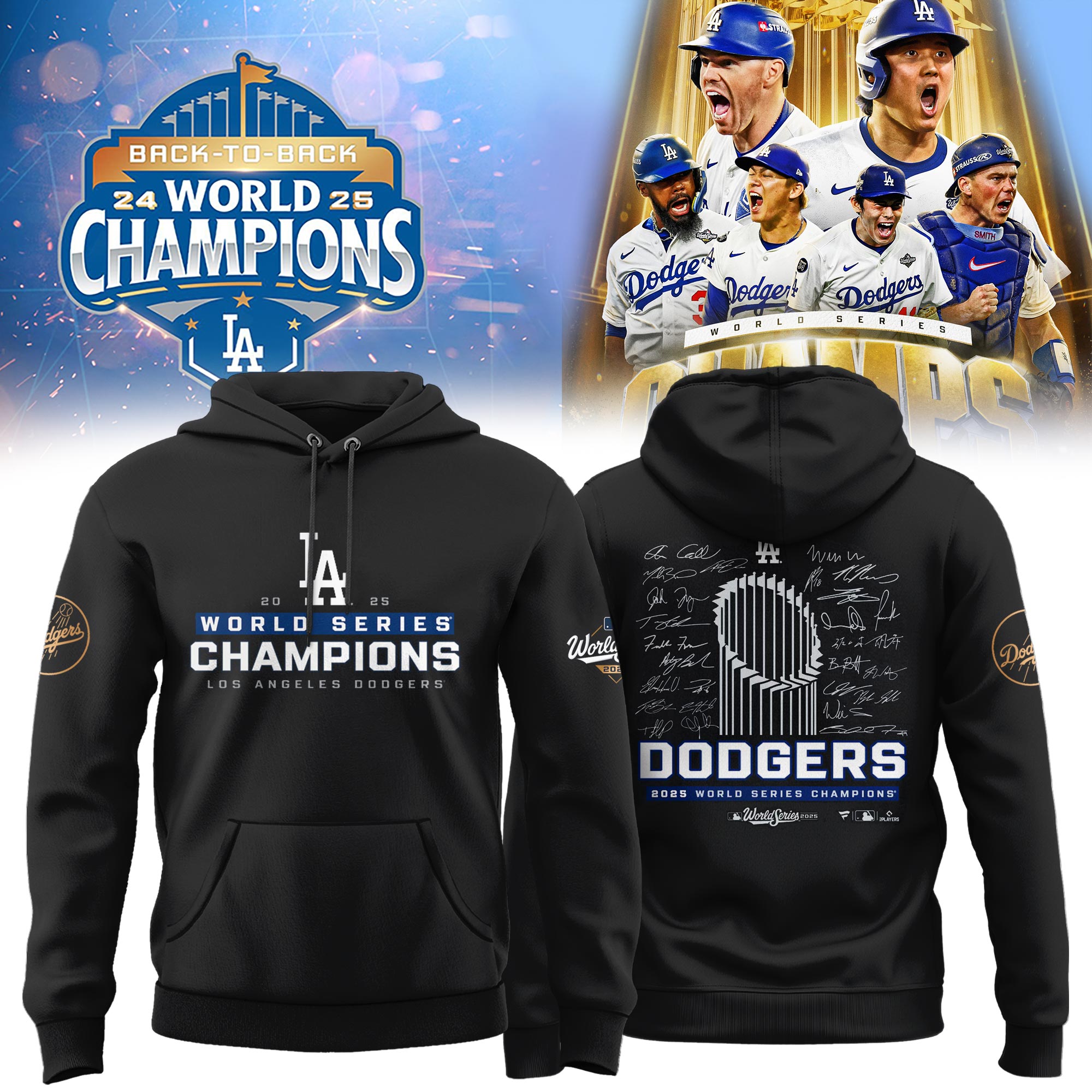Los Angeles Dodgers 2025 World Series Champions - RP016