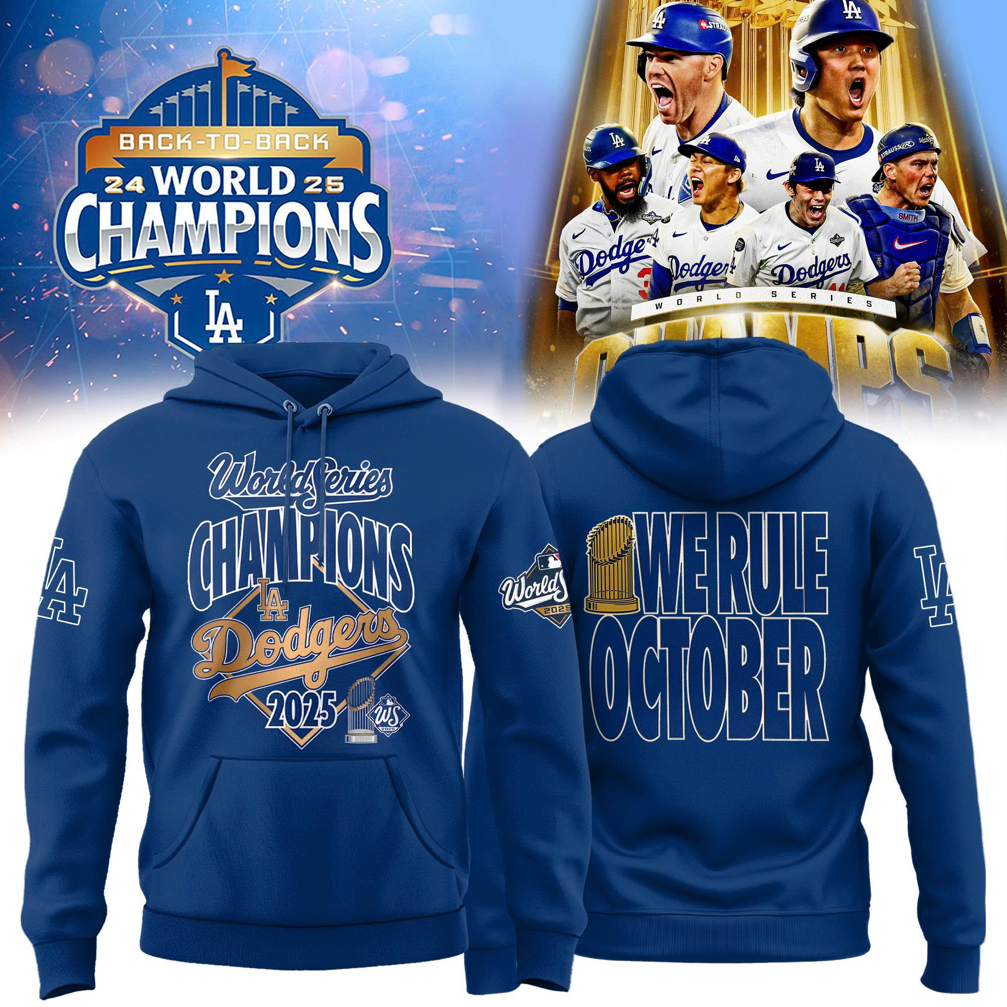 Los Angeles Dodgers 2025 World Series Champions - RP017