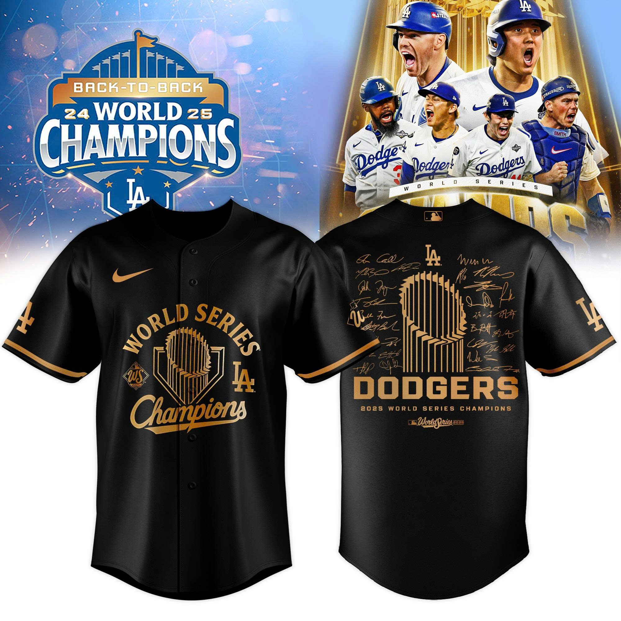 Los Angeles Dodgers 2025 World Series Champions - RP019