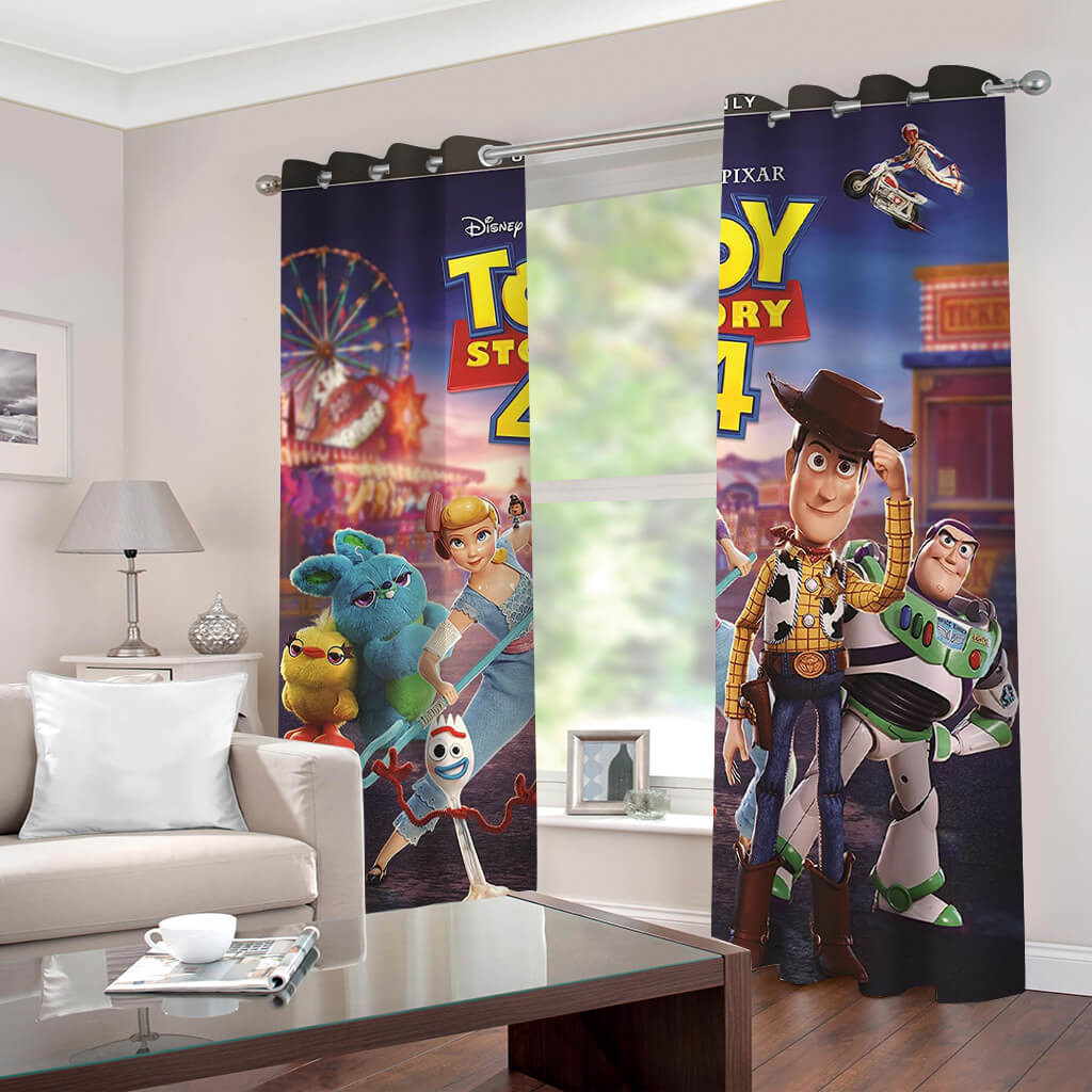 Radpick 2024 New 2 Panels Toy Story Curtains Window Drapes For Room Decoration 4 RP8523562