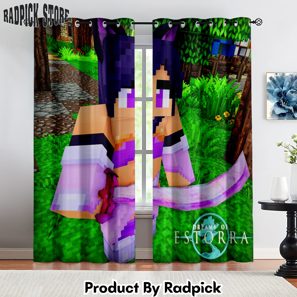 Radpick Aphmau Curtains Drapes For Window Treatment Set 1 RP8522442