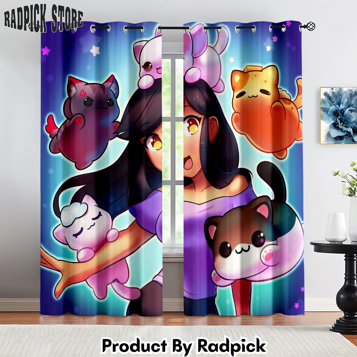 Radpick Aphmau Curtains Drapes For Window Treatment Set 2 RP8522440