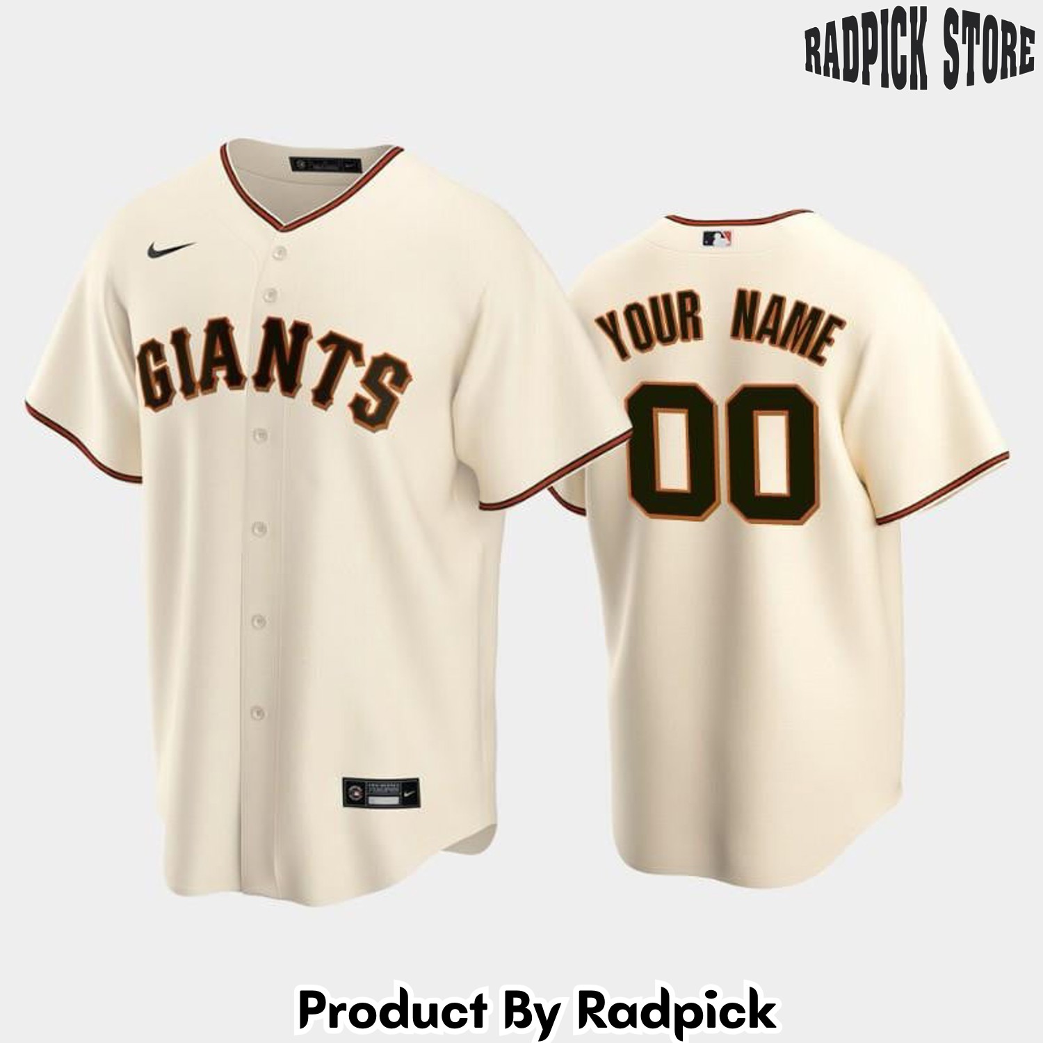 00 Custom Cream Home San Francisco Giants Baseball Jersey - RP2920387