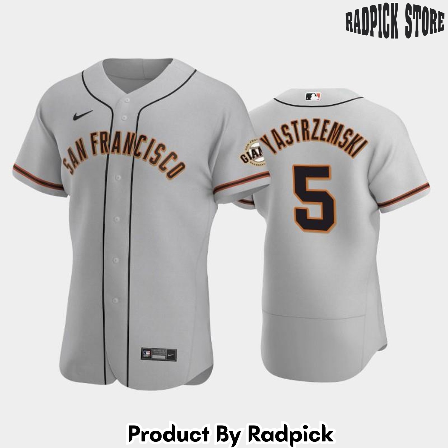 5 Mike Yastrzemski Gray Road San Francisco Giants Baseball Jersey - RP2925549