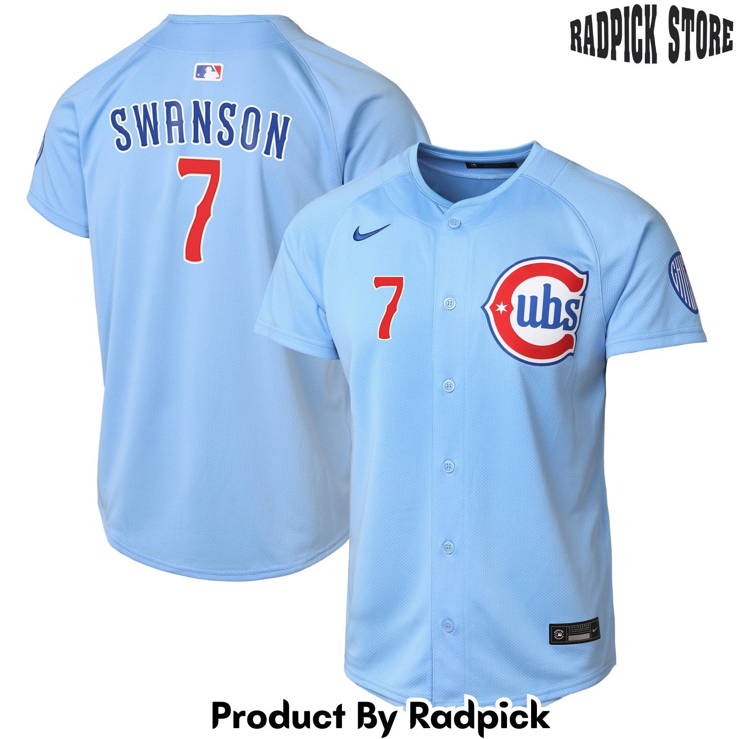  Chicago Cubs Dansby Swanson Light Blue 2nd Alternate Limited Player Baseball Jersey - RP4814124