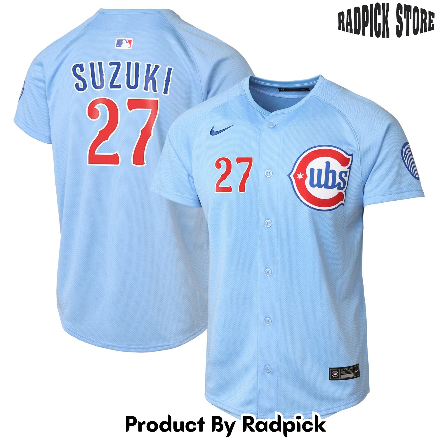  Chicago Cubs Seiya Suzuki Light Blue 2nd Alternate Limited Player Baseball Jersey - RP4815355