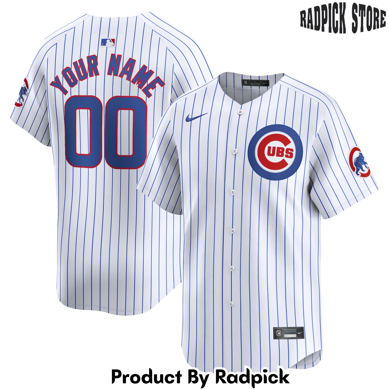  Chicago Cubs White Home Limited Custom Baseball Jersey - RP4815773