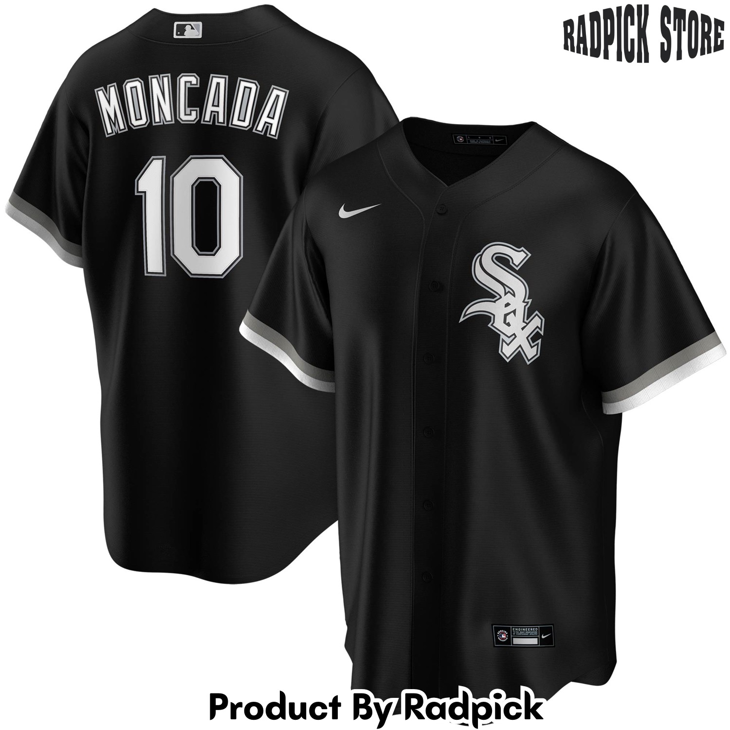  Chicago White Sox Yoan Moncada Black Alternate Player Baseball Jersey - RP4819013