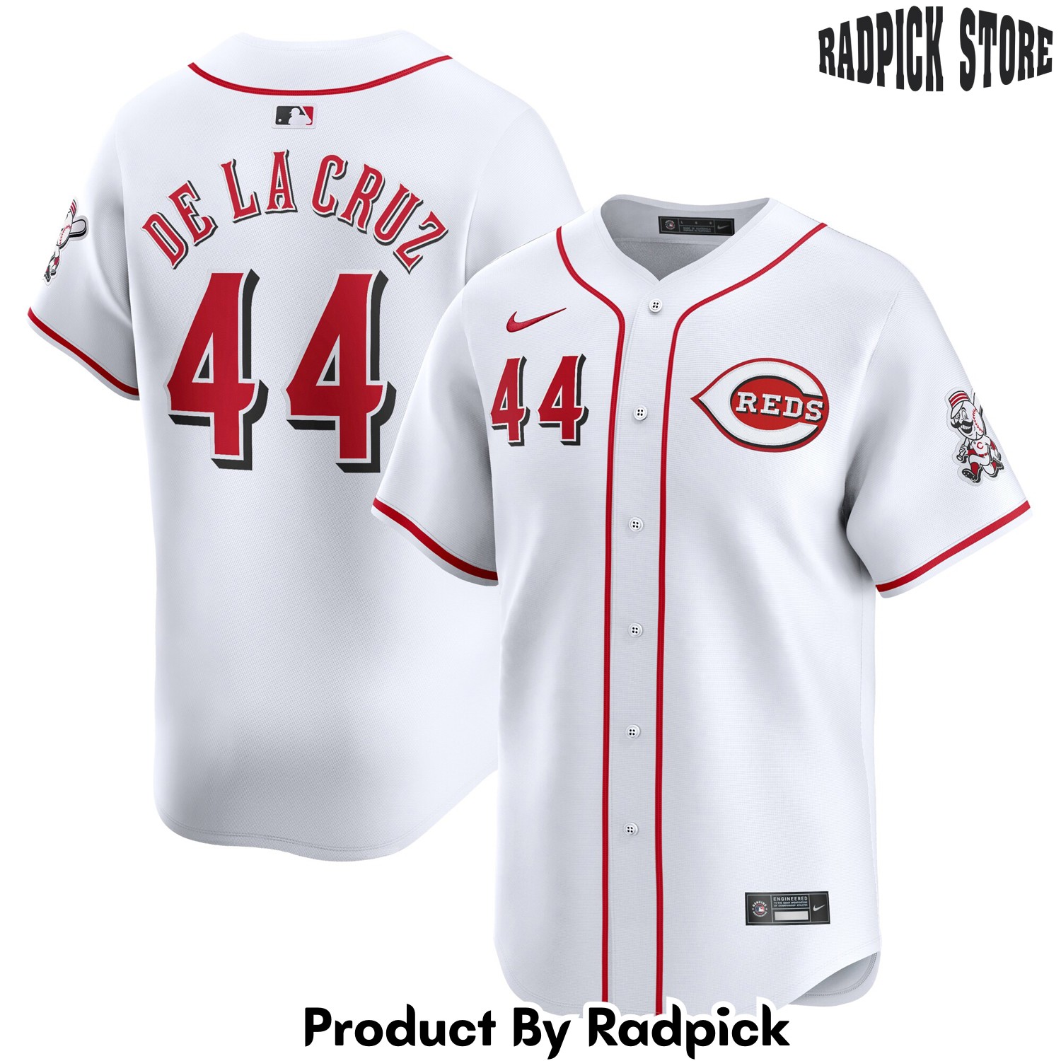  Cincinnati Reds Elly De La Cruz White Home Limited Player Baseball Jersey - RP4820430