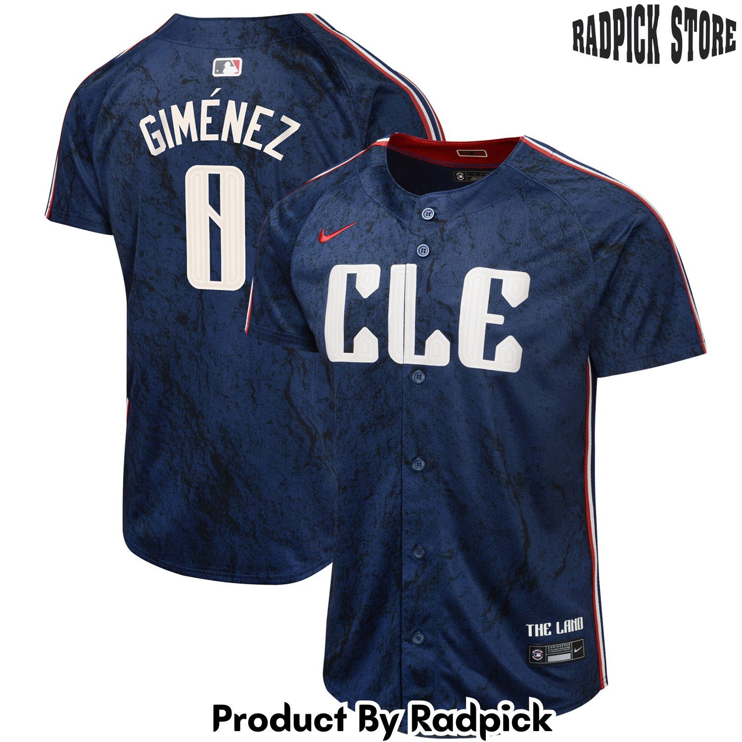  Cleveland Guardians Andres Gimenez Navy City Connect Limited Baseball Jersey - RP4821213