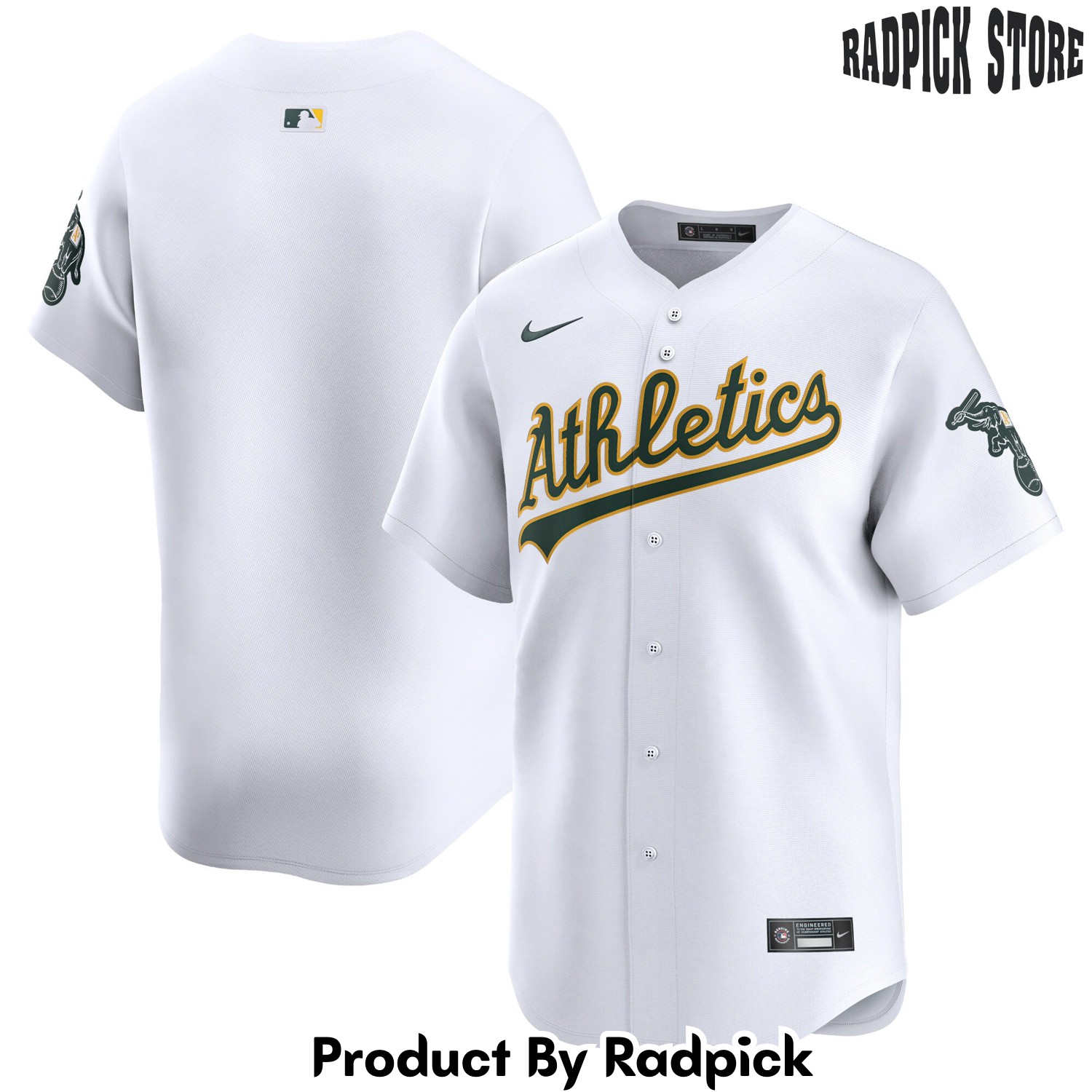  Athletics White Home Limited Baseball Jersey - RP4806495