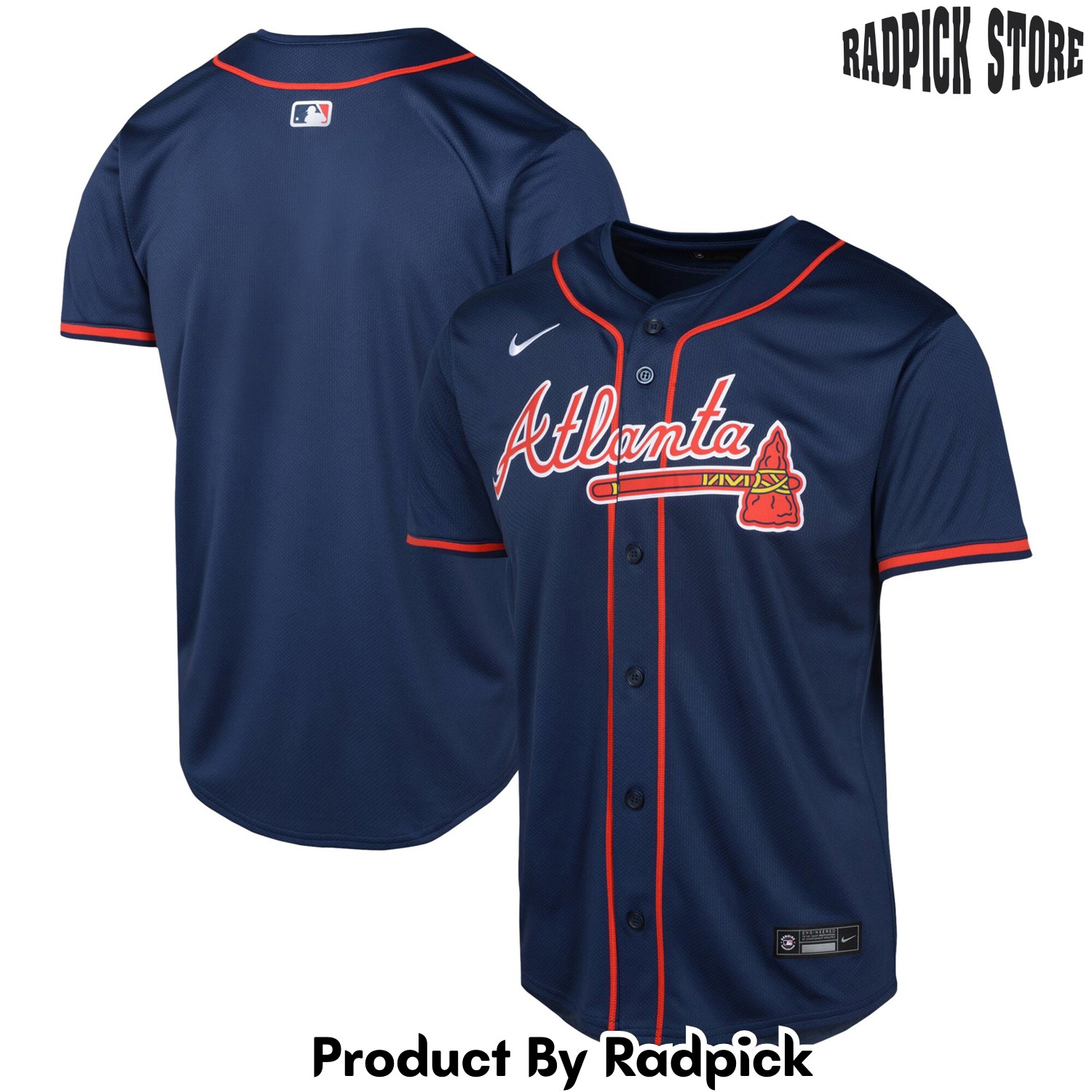  Atlanta Braves Navy Alternate Limited Baseball Jersey - RP4807662