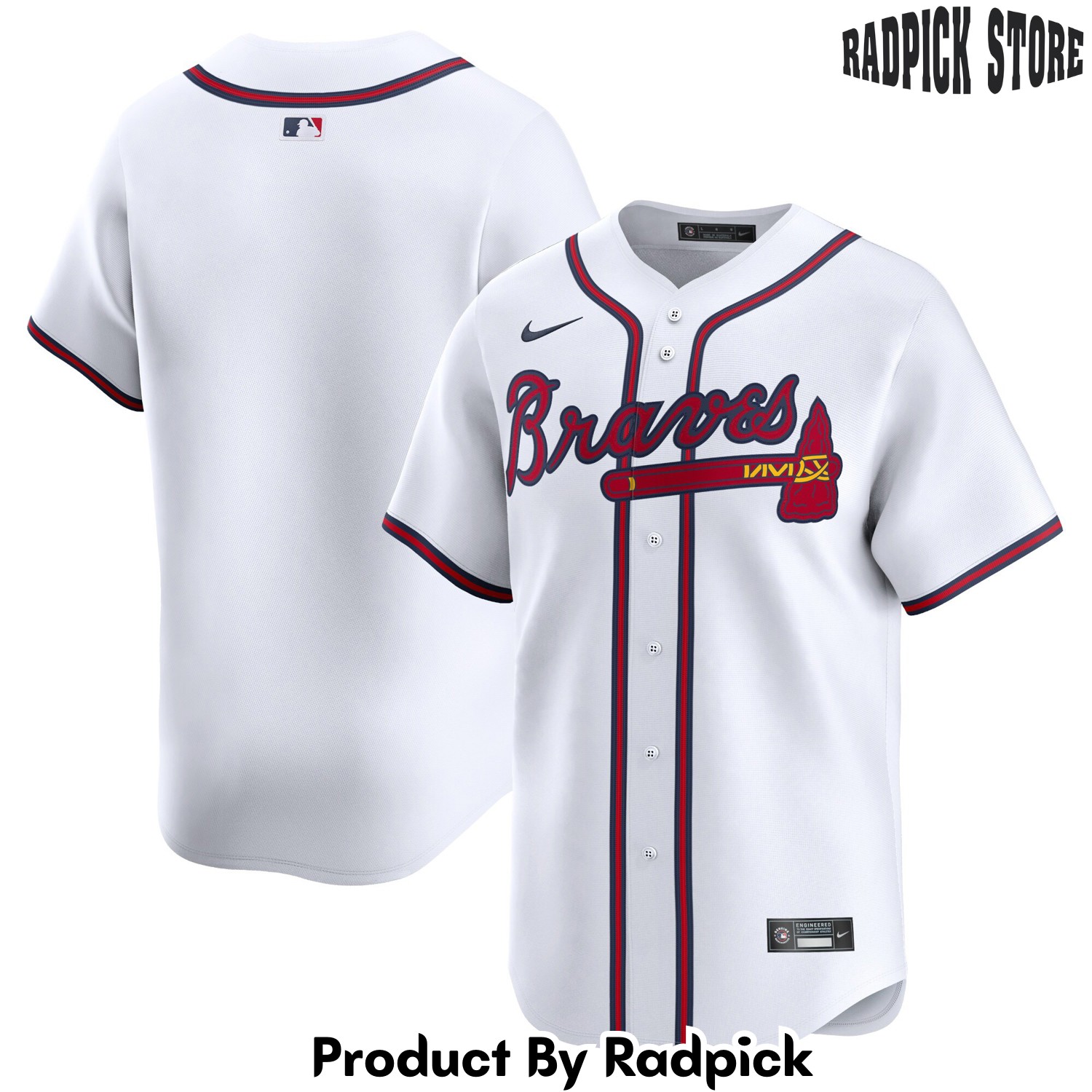  Atlanta Braves White Home Limited Baseball Jersey - RP4809283
