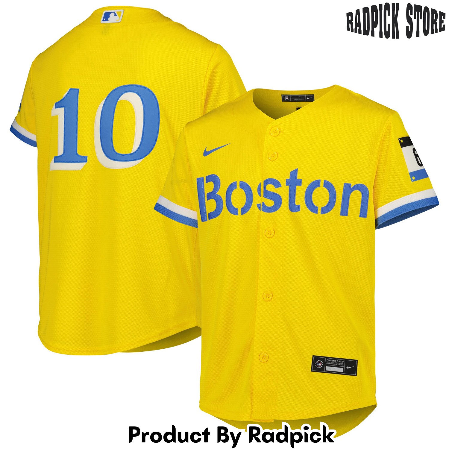  Boston Red Sox Trevor Story Gold City Connect Player Baseball Jersey - RP4813099