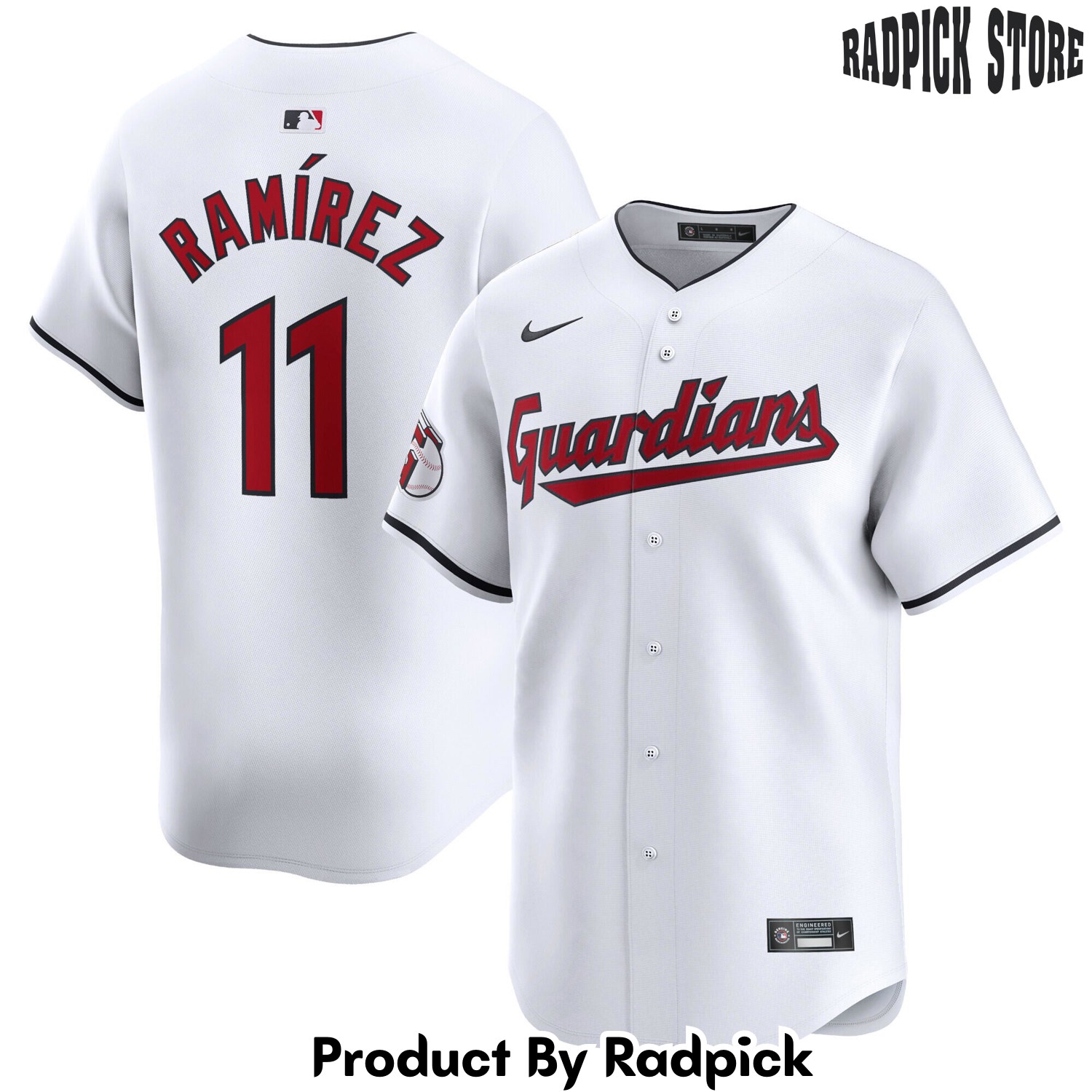  Cleveland Guardians Jos Ramrez White Home Limited Player Baseball Jersey - RP4821422