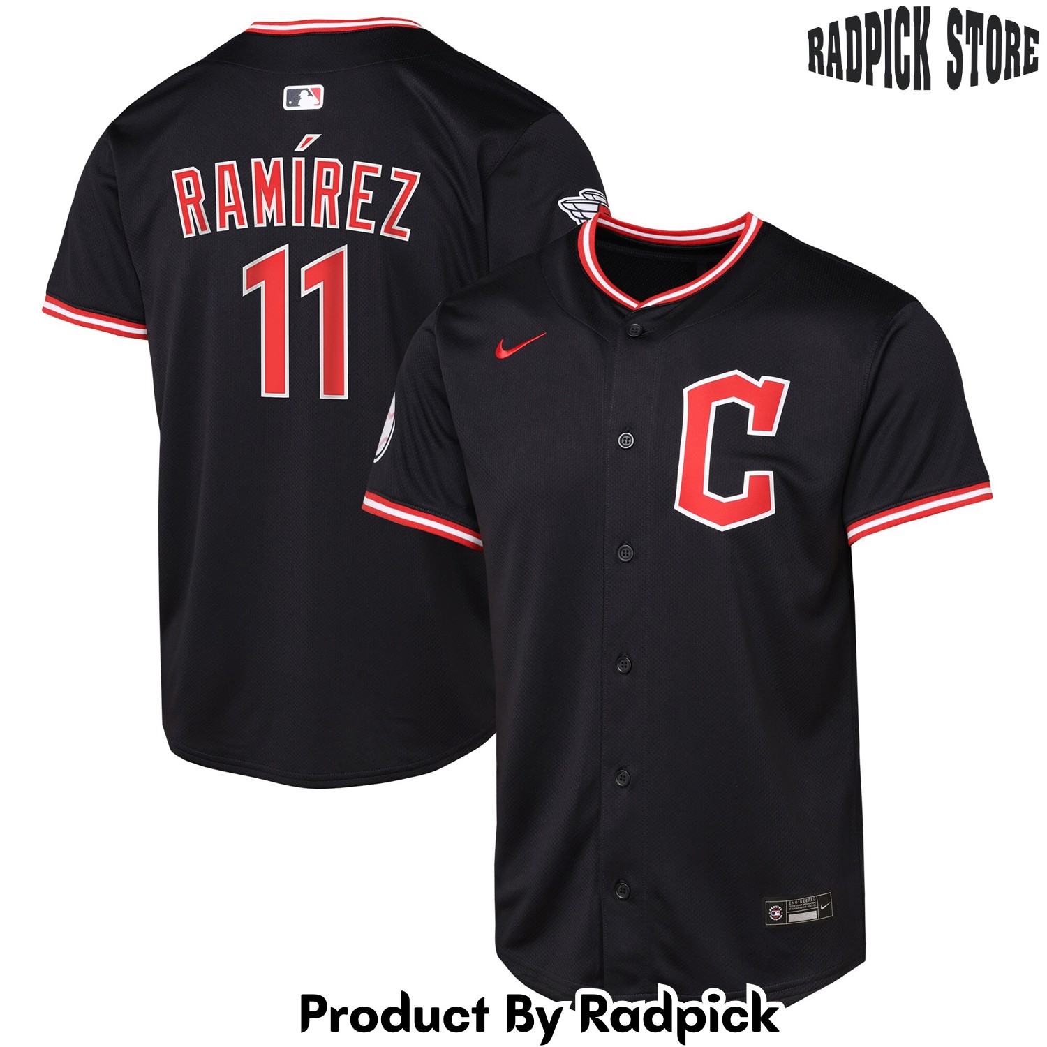  Cleveland Guardians Jose Ramirez Navy Alternate Limited Player Baseball Jersey - RP4821635