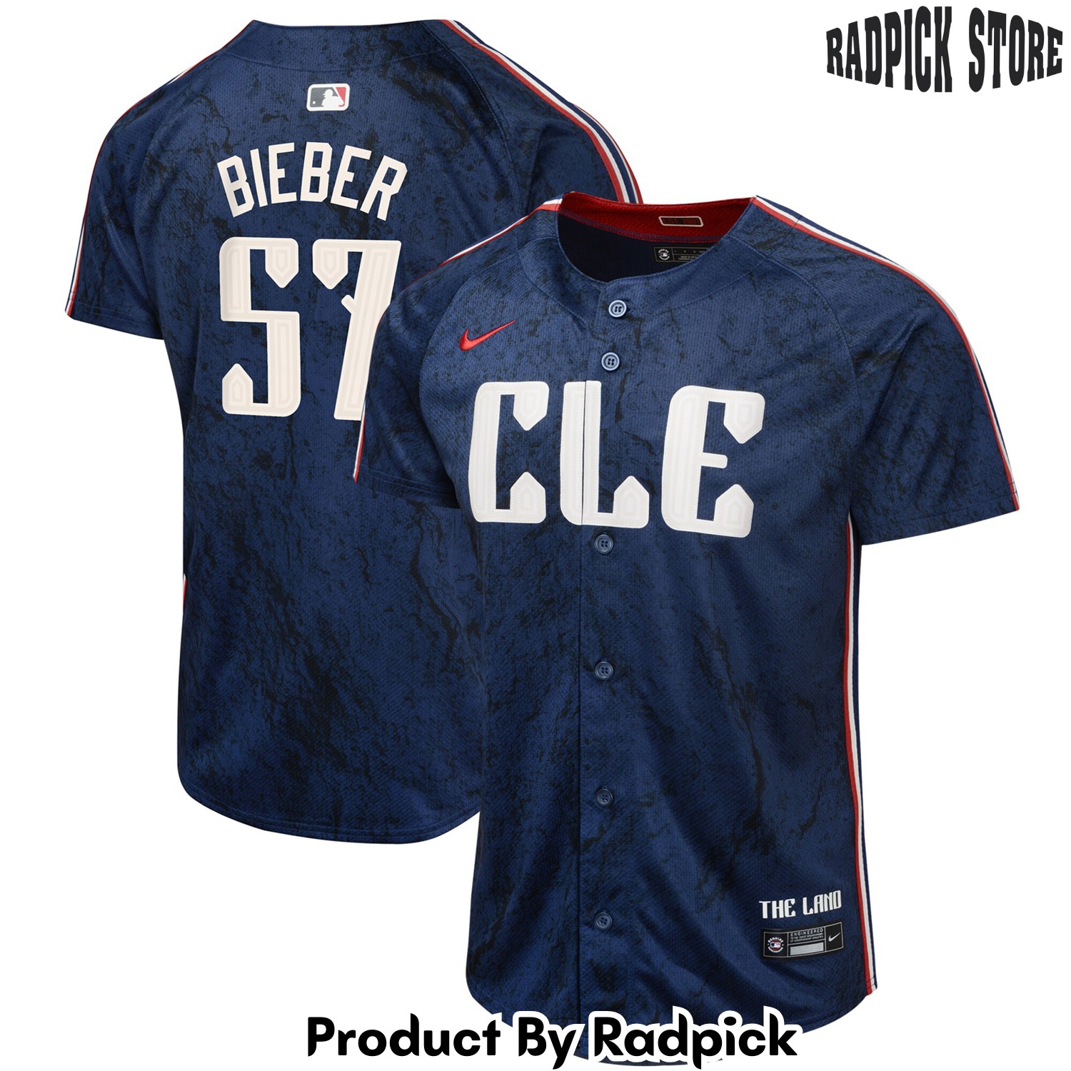  Cleveland Guardians Shane Bieber Navy City Connect Limited Baseball Jersey - RP4822642