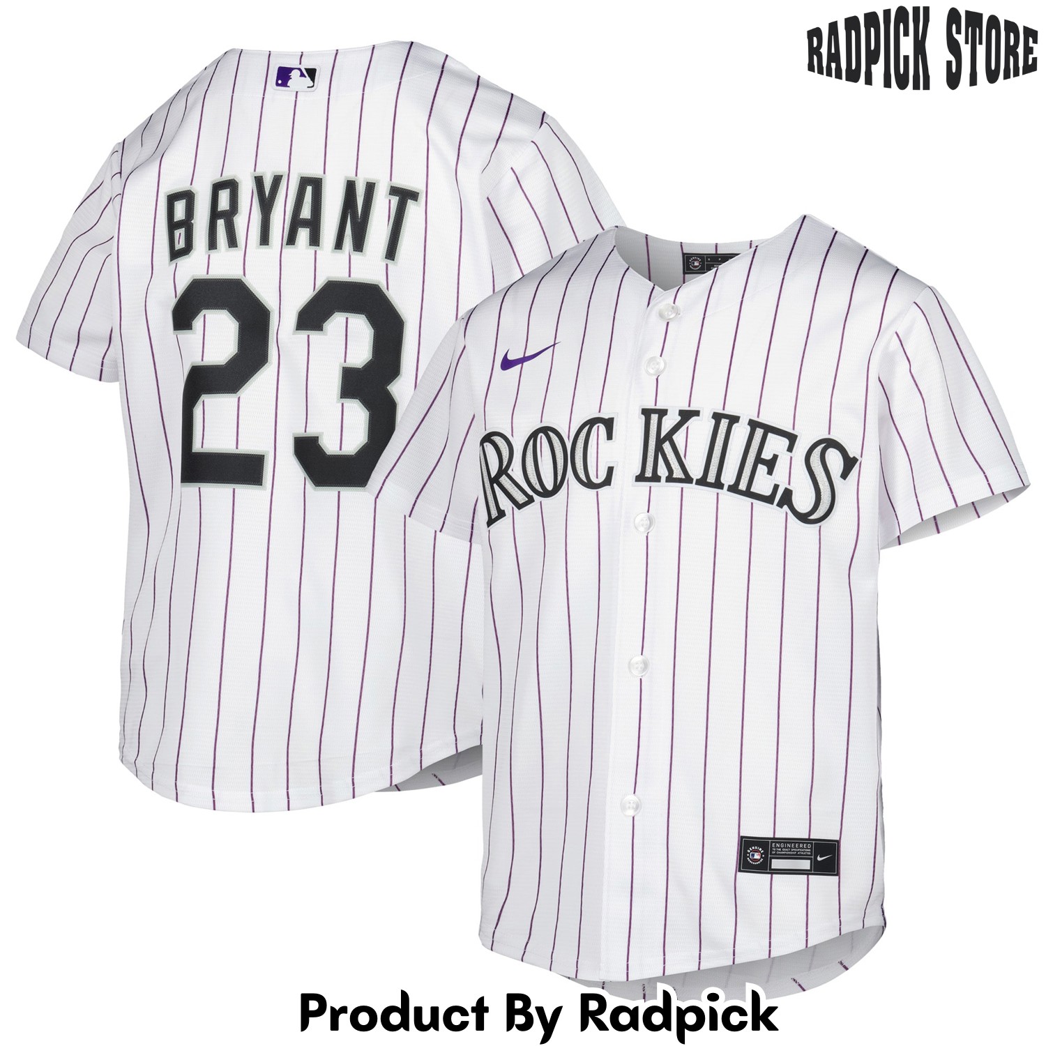  Colorado Rockies Kris Bryant White Alternate Player Baseball Jersey - RP4824347