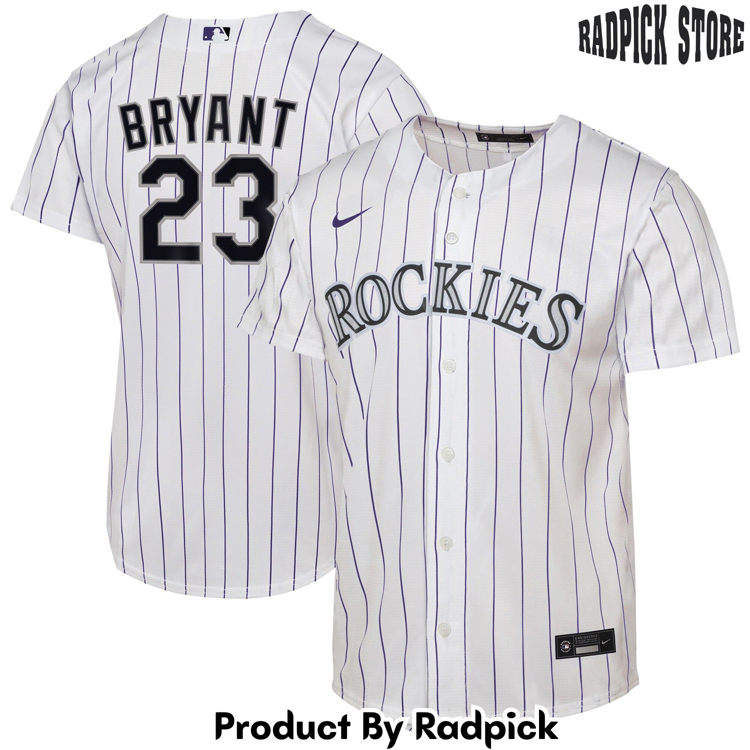  Colorado Rockies Kris Bryant White Home Player Baseball Jersey - RP4824773