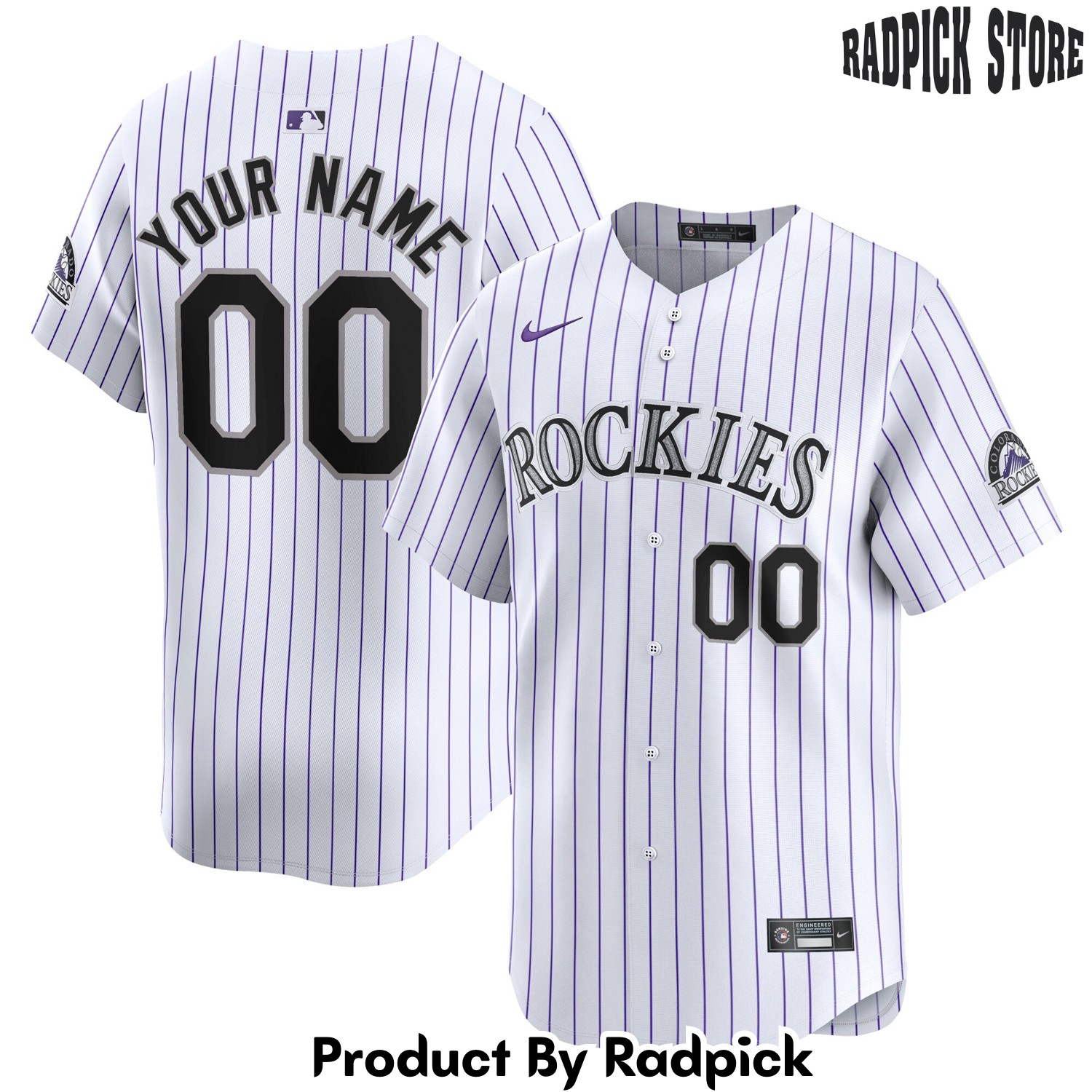  Colorado Rockies White Home Limited Custom Baseball Jersey - RP4825635