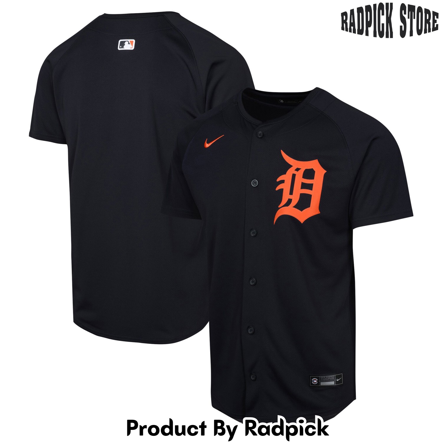  Detroit Tigers Navy Alternate Limited Baseball Jersey - RP4826925