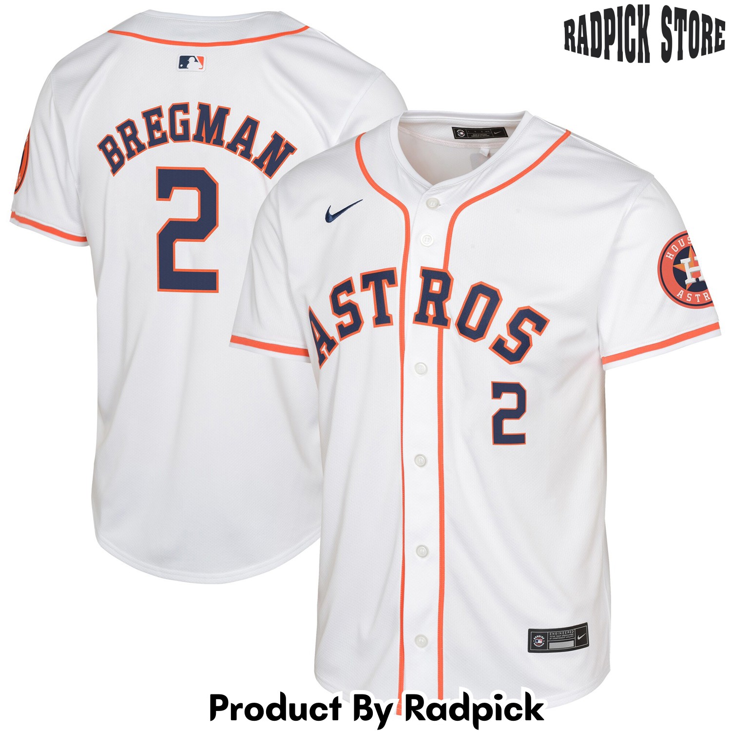  Houston Astros Alex Bregman White Home Limited Baseball Jersey - RP4827774