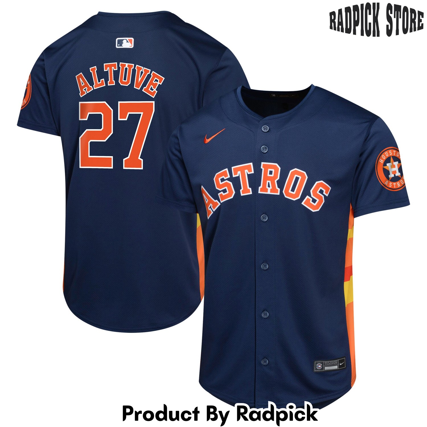  Houston Astros Jose Altuve Navy Alternate Limited Player Baseball Jersey - RP4828600