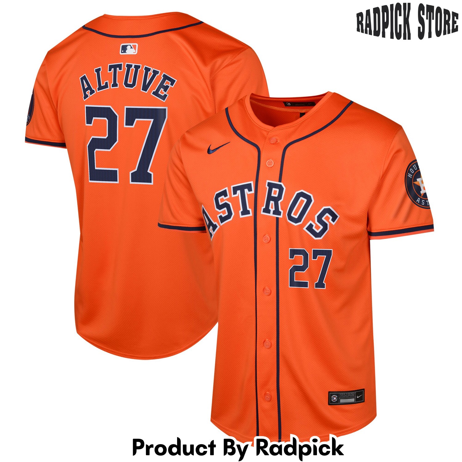 Houston Astros Jose Altuve Orange Alternate Limited Player Baseball Jersey - RP4828805