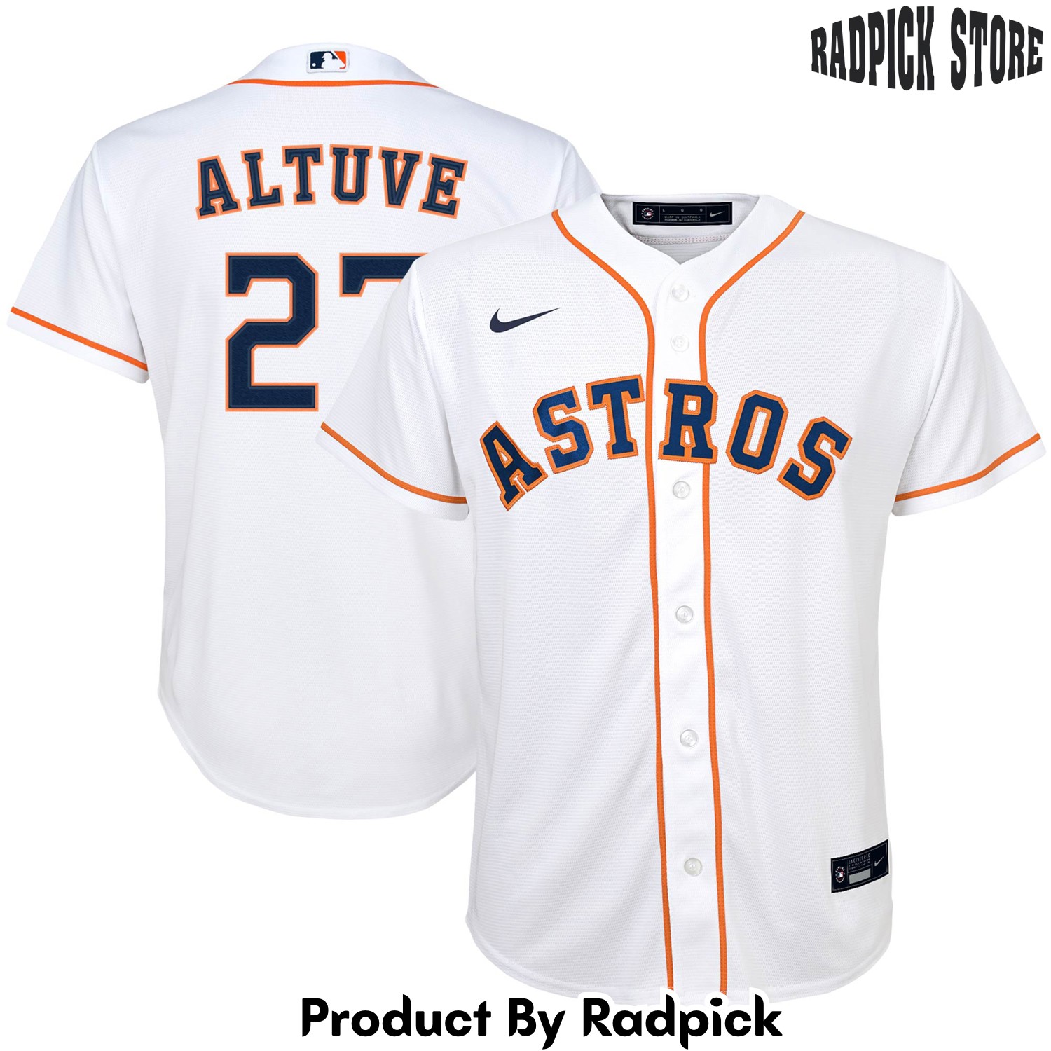  Houston Astros Jose Altuve White Alternate Player Baseball Jersey - RP4829021