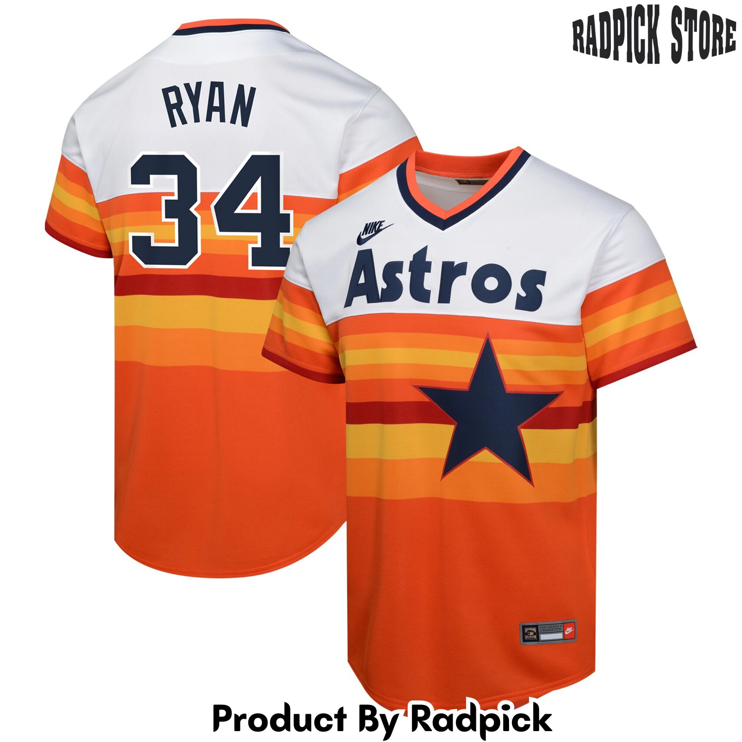  Houston Astros Nolan Ryan White Cooperstown Collection Limited Player Baseball Jersey - RP4829609