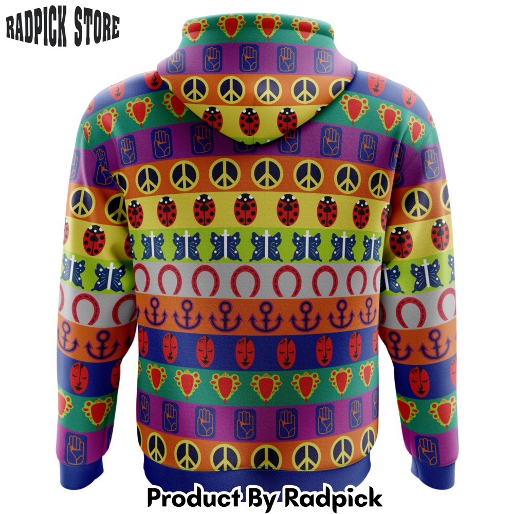 All Symbols Pattern Jojo’s Bizarre Adventure Hoodie - RP0040989
