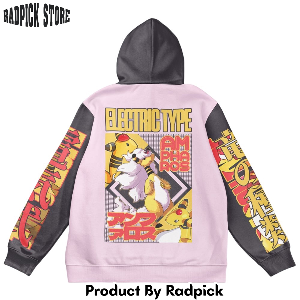 Ampharos Pokemon Streetwear Hoodie - RP0041264