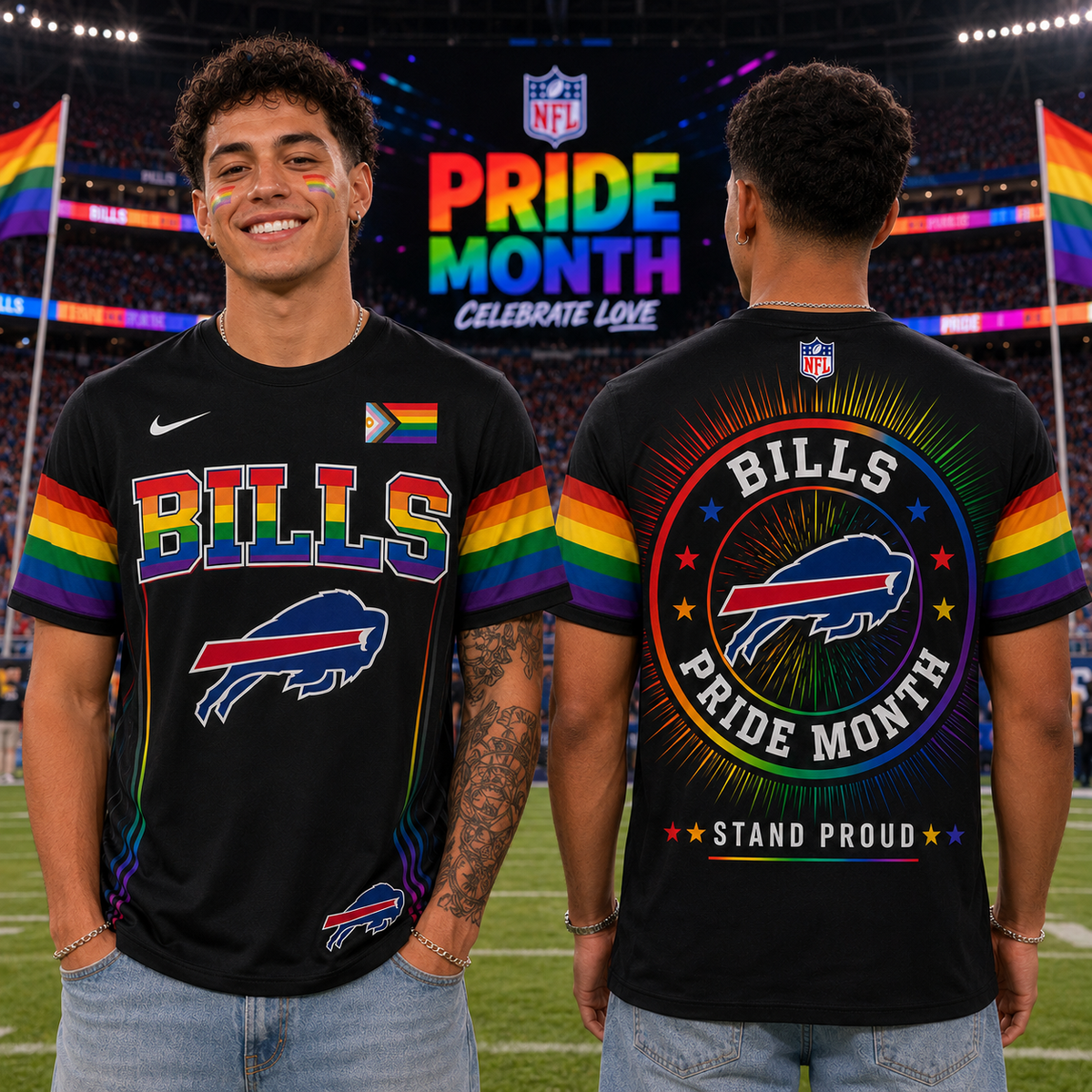 NFL Happy Pride Month T-Shirt Gift For Fans Limited Edition - RP0001